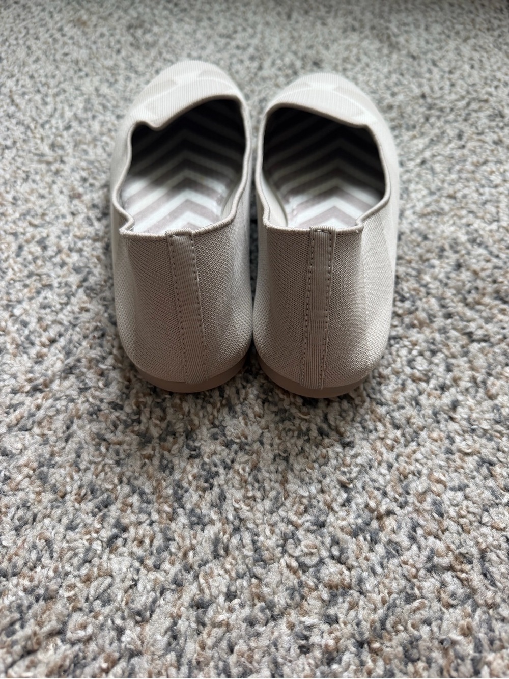 Skechers Women's Knit Slip-On Flats in Light Taupe - Picture 2 of 5